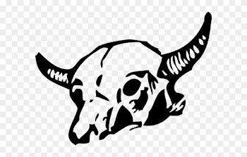 Free Vector Cow Skull Clip Art - Cow Skull Clipart