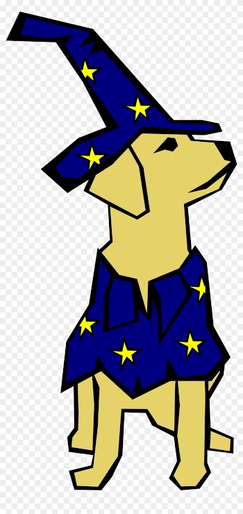 Free Vector Dog Simple Drawing Clip Art - Dog In Costume Clipart