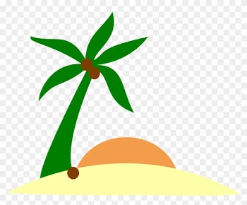 Free Vector Graphic Sand Beach Island Palm Sun Image - Island Clip Art