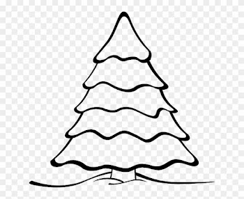 Free Vector Graphic Tree Forest Nature Landscape - Christmas Tree Black And White Clipart