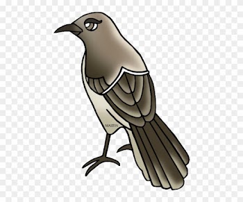 Free Vector Mockingbird Clip Art Clipart - Mockingbird Clipart