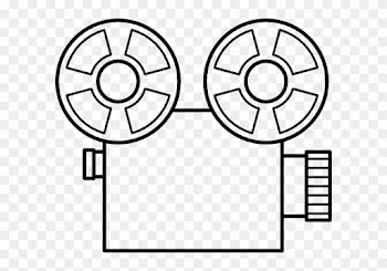 Free Vector Old Tape Camera Clip Art - Video Camera Line Drawing