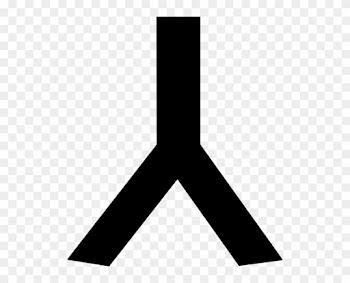 Free Vector Old Turkic Letter Ch Clip Art - Old Turkic Alphabet