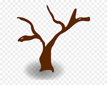 Free Vector Rpg Map Symbols Deserted Tree Clip Art - Tree Clip Art