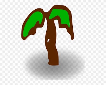 Free Vector Rpg Map Symbols Palm Tree Clip Art - Rpg Map Symbols: Palm Tree