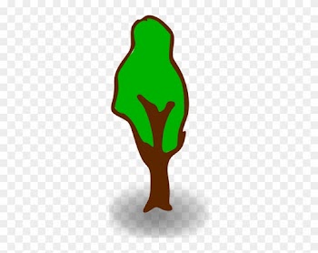Free Vector Rpg Map Symbols Tree Clip Art - Symbol Of Tree In Map
