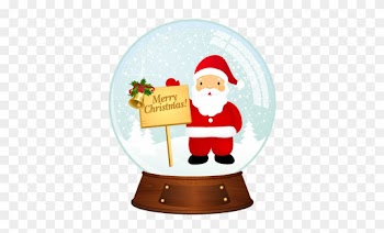 Free Vector Vector Santa Christmas Snowballs Free Vector - Merry Christmas Dp
