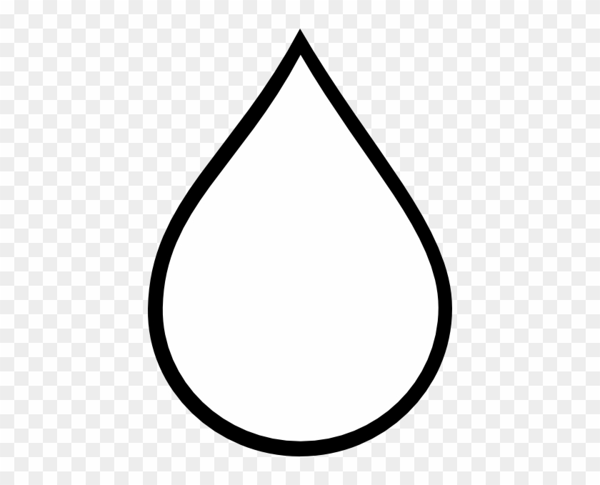 Free Water Drop Outline - White Water Drop Png