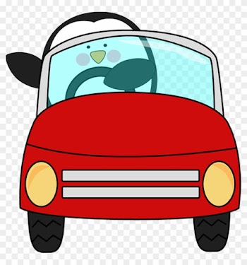 Free Wedding Clip Art For Invitations Plum - Front Of A Cartoon Car