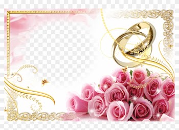 Free Wedding Rings Transparent Background - Wedding Borders And Frames Png