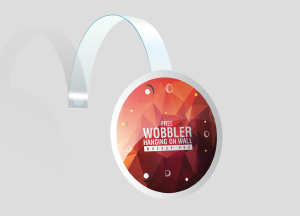 Free Wobbler Mockup For Branding & Advertisement fre wobbler o handng on wwl 