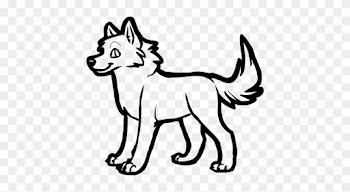 Free Wolf Line Art For Adoptables - Adoptable Wolf Lineart Transparent