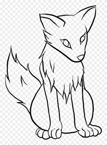 Free Wolf Pup Lineart By Darthregina125 On Deviantart - Draw A Wolf Pup