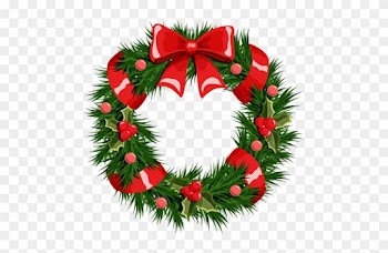 Free Wreath Clip Art Of Wreath Gallery Free Clipart - Christmas Wreath Transparent Background