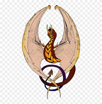 Free Wyvern Free Dragon Passant - Vintage Dragon Illustration Large Tote Bag, Natural,