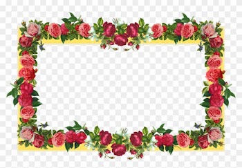Free Yellow And Red Vintage Rose Frame And Vintage - Border Design Flower Rose