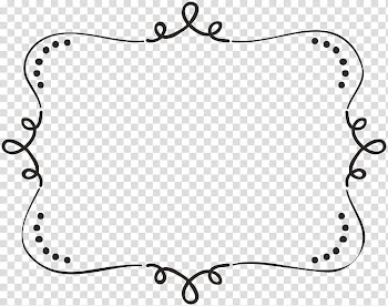Freebie Decorative Elements, black frame border transparent background PNG clipart