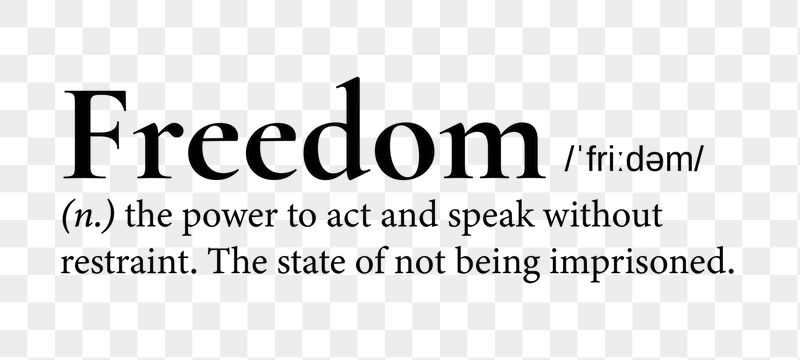 Freedom png dictionary word sticker, | Free PNG - rawpixel