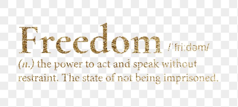 Freedom png dictionary word sticker, | Free PNG - rawpixel