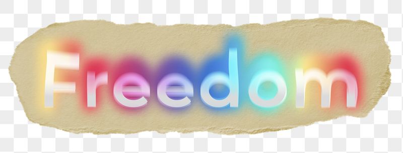 Freedom png ripped paper word | Free PNG - rawpixel