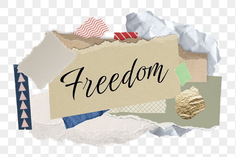 Freedom png word sticker typography, | Free PNG - rawpixel