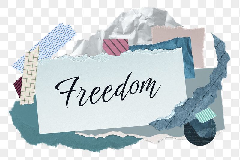 Freedom png word sticker typography, | Free PNG - rawpixel