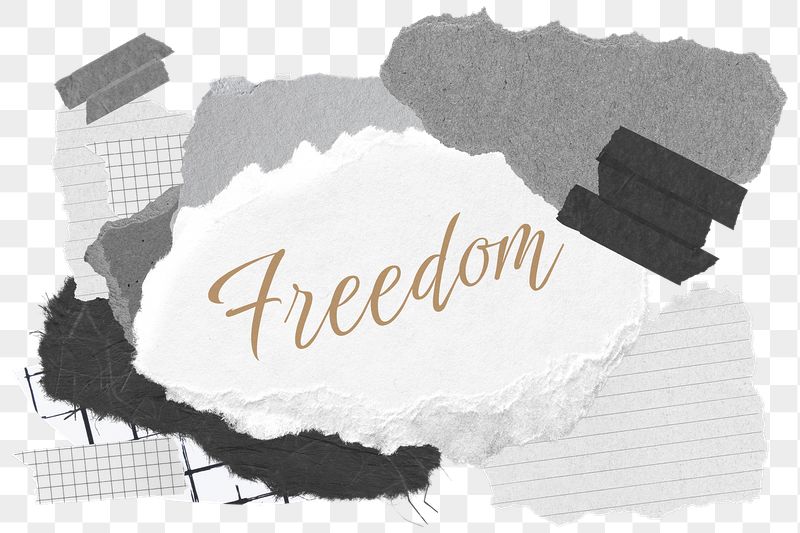Freedom png word sticker typography, | Free PNG - rawpixel