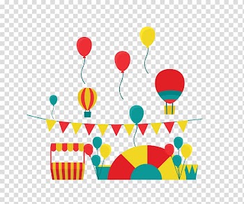 Freefall Amusement park Euclidean , color balloon stripe flag life circle transparent background PNG clipart