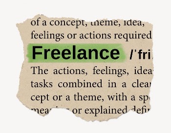 Freelance ripped dictionary, editable word | Free PSD - rawpixel