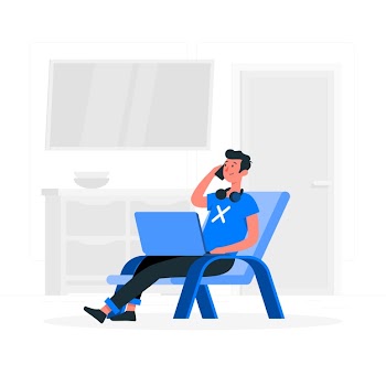 Freelancer concept illustration Free Vector