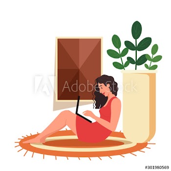 Freelancer working at home