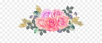 #freetoedit#bloom #pink #frame #flower #border #flowers - Watercolor Painting