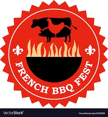 French bbq icon vector image