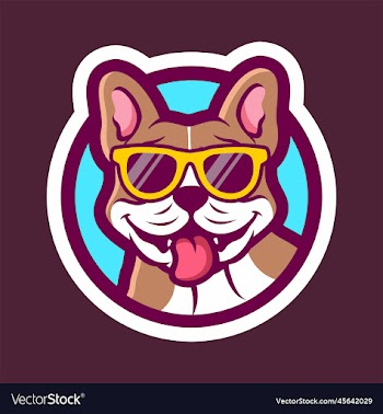 french bulldog cartoon mascot design