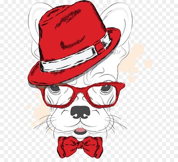 French Bulldog Puppy Illustration - Fashion sketch vector material Animal 