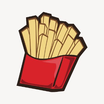French fries clipart, fast food | Free Photo - rawpixel