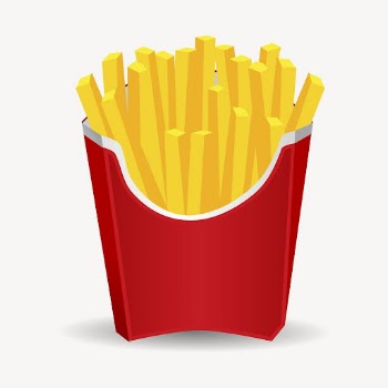 French fries clipart, illustration vector. | Free Vector - rawpixel
