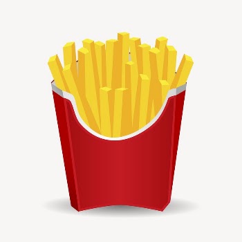 French fries clipart, illustration vector. | Free Vector - rawpixel