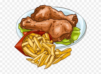 French Fries Fried Chicken Frying - Food And Price In Restaurant