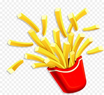 French fries Fried chicken Take-out Pizza Fast food - Vector painted fries 