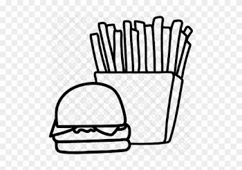 French-fries Icon - Fast Food Icon Drawing Png