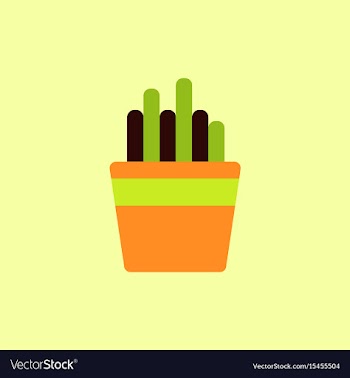 French fries in paper box french fries fast food vector image