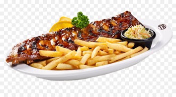 French fries Ribs Barbecue Tony Roma's Souvlaki - barbecue 