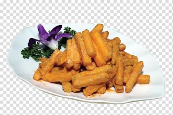 French fries Salted duck egg Chinese cuisine Vegetarian cuisine, Huang Junan salted melon transparent background PNG clipart