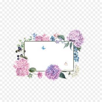 French hydrangea Flower - Bouquet border download 