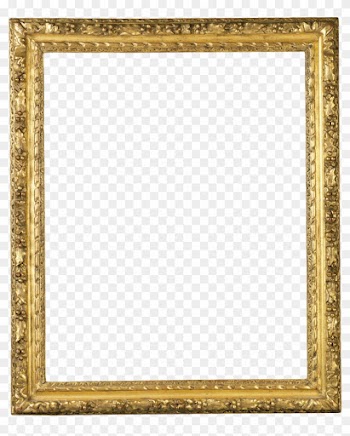 French - Louis-xiii - Gold Frame A4 Png