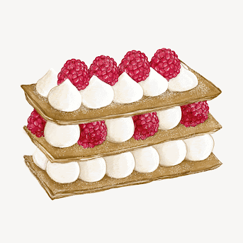 French mille-feuille, berry vanilla pastry | Free Photo Illustration - rawpixel
