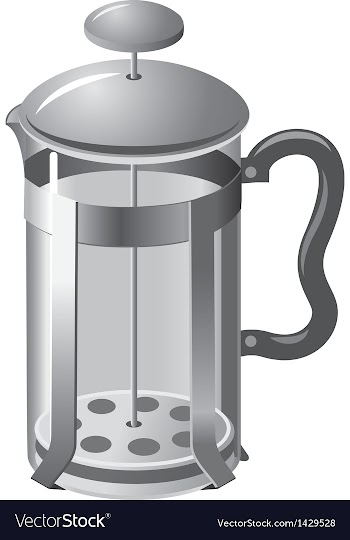  					French press teapot vector image														