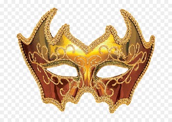 French Quarter Mardi Gras costumes Mask Masquerade ball French Quarter Mardi Gras costumes - Gold mask 