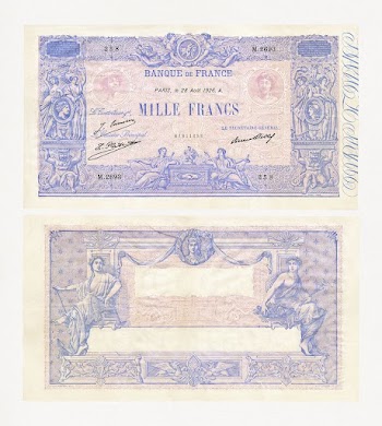 French's 100 Francs banknote (1927). | Free Photo - rawpixel